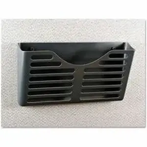 Universal Products UNV 08162 - Universal File Pocket - 1 Compartment(s) - 7" Height x 13.50" Width x 3" Depth - Charcoal - Plastic - 1 Each