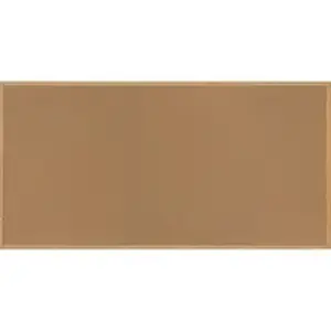 Bi-silque Visual Communication Products SF362001233 - MasterVision Oak Frame Cork Bulletin Board - 48" Board Height x 96" Board Width - Cork Surface - Self-healing - Oak Frame - 1 Each