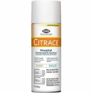 Clorox CLO 49100 - Healthcare Citrace Hospital Disinfect/Deodorizer - For Multipurpose - 14 fl oz (0.4 quart) - Fresh Citrus Scent - Recommended For: Odor Remover - Disinfectant, Deodorize, Anti-bacterial - Clear - 1 Each