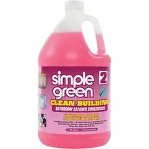 Sunshine Makers, Inc. SMP 11101 - Simple Green Clean Building Bathroom Cleaner - For Bathroom - Concentrate - Liquid - 128 fl oz (4 quart) - Non-flammable, Fragrance-free - Pink - 1 Each