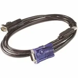 Apc - Schneider Electric APW AP5257 - APC KVM USB Cable - 12 ft (3.6 m) - 11.98 ft USB KVM Cable - Black - 1 Each