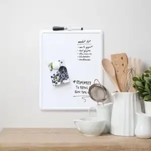U Brands UBR 252U0106 - Magnetic Contempo Dry-Erase Board - 14" (1.2 ft) Width x 11" (0.9 ft) Height - Painted Steel Surface - White Back - Plastic Frame - Rectangle - Horizontal/Vertical - Magnetic - Eraser Included - 1