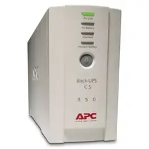 Apc - Schneider Electric APW BK350EI - APC by Schneider Electric BACK-UPS CS 350VA - Tower - 6 Hour Recharge - 4.70 Minute Stand-by - 220 V AC Input - 230 V AC Output - USB - 1 x IEC 60320 C13, 3 x IEC 60320 C13, 2 Receptacle(s) - 6 x Battery/Surge Outlet