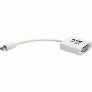 Eaton Tripplite TRP P13706NVGA - Tripp Lite series Tripp Lite Mini DisplayPort to Active VGA Adapter - 6" Video Cable - First End: 1 x Mini DisplayPort Thunderbolt - Male - Second End: 1 x 15-pin HD-15 - Female - White - 1 Each - TAA Compliant