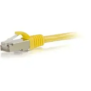 C2g CGO 00871 - 15ft Cat6 Snagless Shielded (STP) Ethernet Network Patch Cable - Yellow - 15 ft Category 6 Network Cable for Network Device - First End: 1 x RJ-45 Network - Male - Second End: 1 x RJ-45 Network - Male - Patch Cable - Shielding - Gold, Nickel Plated Connector - Yellow - 1 Each