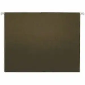 Universal Products UNV 14113 - Universal 1/3 Tab Cut Letter Hanging Folder - 8 1/2" x 11" - Assorted Tab Position - 11 pt. - Stock - Standard Green - 25 / Box