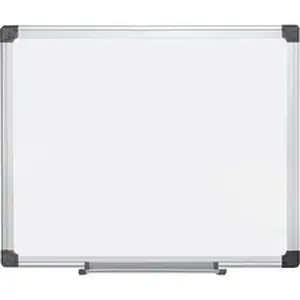 Bi-silque Visual Communication Products BVC MA0307170 - MasterVision Super Value Lacquered Steel Dry Erase Board - 36" (3 ft) Width x 24" (2 ft) Height - Lacquered Steel Surface - Anodized Aluminum Frame - Rectangle - Horizontal/Vertical - Magnetic - 1 Each