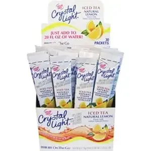 Heinz KRF 00757 - Crystal Light On-The-Go Ice Tea Flavored Drink Mix Sticks - 0.04 oz - 30 / Box