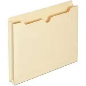 Universal Products UNV 74300 - Universal Straight Tab Cut Letter File Jacket - 8 1/2" x 11" - 1 1/2" Expansion - Paper, Manila Paper - Manila - Unpunched - 50 / Box