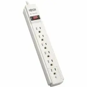 Eaton Tripplite TRP TLP606TAA - Tripp Lite series TLP606TAA 6-Outlet Surge Protector TAA Compliant - NEMA 5-15P - 6 x NEMA 5-15R - 6 ft Cord - 790 J Surge Energy - 120 V AC Voltage - 1800 W - Wall Mountable