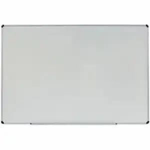 Universal Products UNV 43725 - Universal Dry Erase Board - 72" (6 ft) Width x 48" (4 ft) Height - White Melamine Surface - Satin Aluminum Frame - 1 Each