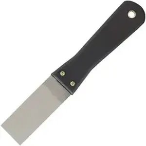 Great Neck Saw Manufacturers, Inc GNS 15PKSCT - Great Neck Stiff Blade Putty Knife - 1.25" Carbon Steel Blade - Plastic Handle - Durable, Hanging Hole - Black - 24 / Carton