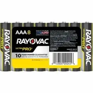 Energizer RAY ALAAA8J - Rayovac Ultra Pro Alkaline AAA Batteries - For Multipurpose - AAA - 1.5 V DC - 8 / Pack