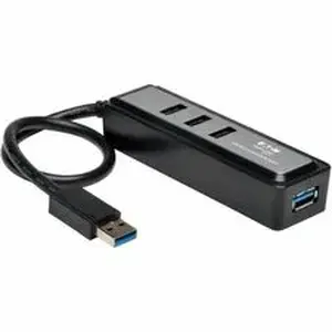 Eaton Tripplite TRP U360004MINI - Tripp Lite series 4-Port Portable USB 3.0 SuperSpeed Hub - USB 3.2 (Gen 1) Type A - Portable - 4 USB Port(s) - 4 USB 3.0 Port(s) - PC, Mac