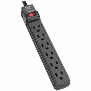 Eaton Tripplite TRP TLP6B - Tripp Lite series Protect It! TLP6B 6-Outlets Surge Suppressor - NEMA 5-15P - 6 x NEMA 5-15R - 1875 VA - 360 J - 125 V AC Input - 125 V AC Output - 6 ft