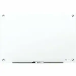 Acco Brands G29648W - Quartet Magnetic Glass Dry-Erase Board - 96" (8 ft) Width x 48" (4 ft) Height - Brilliance White Tempered Glass Surface - Rectangle - Horizontal/Vertical - Magnetic - 1 Each