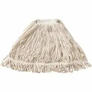 Rubbermaid RCP D21306WH00CT - Commercial Super Stitch Large Blend Mop - Cotton, Synthetic Yarn - 6 / Carton