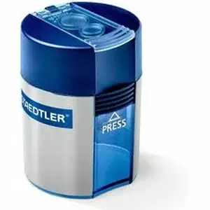 Staedtler Mars Gmbh STD 512001 - Staedtler Double-hole Tub Pencil Sharpener - 2 Hole(s) - 1.5" Height x 1.5" Width - Plastic - 1 Each