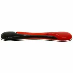 Kensington KMW 62398 - Duo Gel Wave Keyboard Wrist Rest - 18.88" Width x 3.50" Depth - Red, Black - Gel - Slip Resistant - 1 Each