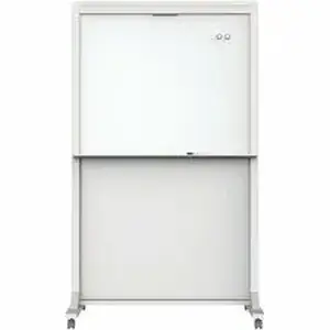 Acco Brands ECM4068DT - Quartet Motion Dual-Track Mobile Magnetic Dry-Erase Easel - 40" (3.3 ft) Width x 68" (5.7 ft) Height - White Painted Steel Surface - White Aluminum, Aluminum Frame - Rectangle - Horizontal - Magnetic - Assembly Required - 1 Each