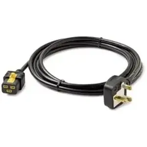 Apc - Schneider Electric APW AP8756 - APC by Schneider Electric AP8756 Standard Power Cord - Black - 9.84 ft Cord Length - IEC 60320 C19 / BS 1363A - 1 Each