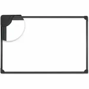 Universal Products UNV 43024 - Universal Dry Erase Board - 24" (2 ft) Width x 18" (1.5 ft) Height - White Steel Surface - Black Aluminum Frame - Magnetic - 1 Each