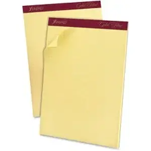 Tops Business Forms TOP 22143 - Ampad Gold Fibre Graph Pad - 50 Sheets - Both Side Ruling Surface - 16 lb Basis Weight - Letter - 8 1/2" x 11" Sheet Size x 8.5" Width x 11.8" Length - Canary Paper - Heavyweight, Chipboard Backing, Mediumweight, Pinhole Perforated, Watermarked, Smooth - 1 Pad