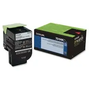 Xerox LEX 70C1HK0 - Lexmark Unison 701HK High Yield Laser Toner Cartridge - Black - 1 Each - 4000 Pages