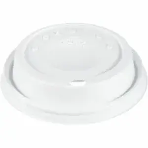 Dart Container Corporation DCC 12EL - Dart 12 oz (355 mL) White, Cappuccino - Dome - 3.6" Diameter