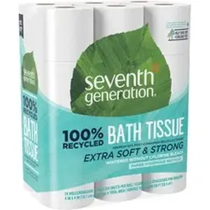 Seventh Generation SEV 13738CT - 100% Recycled Bathroom Tissue - 2 Ply - 240 Sheets/Roll - White - PaperPack - 24/Pack - 2 / Carton
