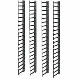 Apc - Schneider Electric APW AR7717A - APC Vertical Cable Manager for NetShelter SX Networking Enclosures (Qty 4) - Cable Pass-through - Black - 42U Rack Height - 1 Each - TAA Compliant