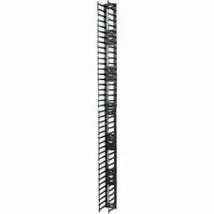 Apc - Schneider Electric APW AR7580A - APC Vertical Cable Manager for NetShelter SX 750mm Wide 42U (Qty 2) - Cable Pass-through - Black - 42U Rack Height - 1 Each - TAA Compliant