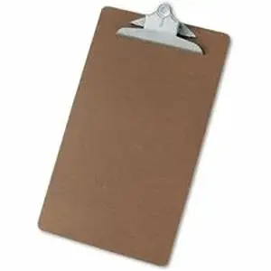 Universal Products UNV 40305 - Universal Clipboard - 1.25" Clip Capacity - Storage for Paper, Document, Form - 8 1/2" x 14" Sheet Size - Hardboard - Brown - 1 Each