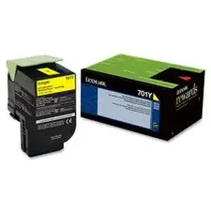 Xerox LEX 70C10Y0 - Lexmark Unison 701Y Standard Yield Laser Toner Cartridge - Yellow - 1 Each - 1000 Pages