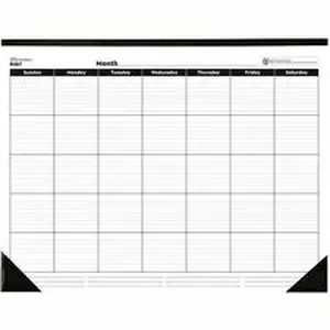 Dominion Blueline Inc RED B1817 - Rediform Undated Monthly Desk Pad - Monthly - 1 Month Single Page Layout - Desk Pad - White - Chipboard - 17" Height x 22" Width - 1 Each