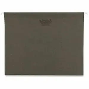 Universal Products UNV 14115 - Universal 1/5 Tab Cut Letter Hanging Folder - 8 1/2" x 11" - Assorted Tab Position - 11 pt. - Stock - Standard Green - 25 / Box