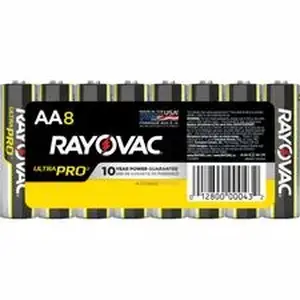 Energizer RAY ALAA8J - Rayovac Ultra Pro Alkaline AA Batteries - For Multipurpose - AA - 1.5 V DC - 8 / Pack