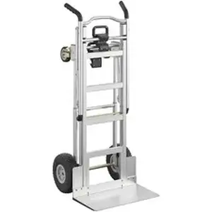 Dorel Industries Inc CSC 12312ABL1E - Cosco 3-in-1 Assist Series Hand Truck - 1000 lb Load Capacity - 4 Casters - Aluminum - 19" Width x 21" Depth x 47.50" Height - Silver Gray - 1 Each
