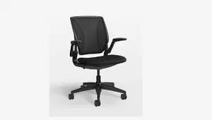 Humanscale 591414 - World LM Black Seat Task Office Chair 591414