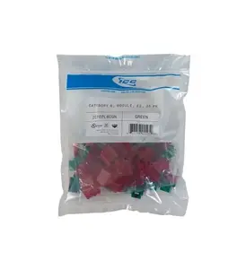 Cablesys ICC-IC107L6CGN - MODULE, CAT 6, EZ, 25 PK, GREEN