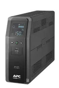 Apc - Schneider Electric BR1500MS2 - APC Back-UPS Pro, 1500VA/900W, Tower, 120V, 10x NEMA 5-15R outlets, AVR, USB Type A + C ports, LCD, User Replaceable Battery | SKU UPS-BR15S2