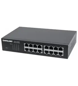 Intellinet ITL-561068 - 16 Port Rackmount/Desktop Metal Switch