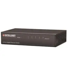 Intellinet ITL-530378 - Gigabit 5 Port Switch, Desk, Metal