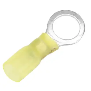 Pacer Group TE10-38R-25 - Pacer 12-10 AWG Heat Shrink Ring Terminal - 3/8" Stud Size - 25 Pack