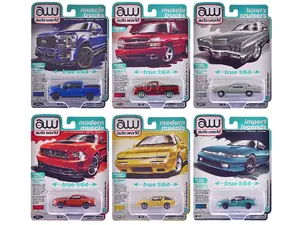 Autoworld 64502B - Auto World Premium 2025 Release 1 Set B of 6 pieces 1/64 Diecast Model Cars by Auto World