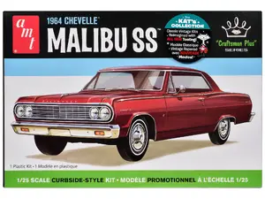 Autoworld AMT1426M - Skill 2 Model Kit 1964 Chevrolet Chevelle Malibu SS "Craftsman Plus" Series 1/25 Scale Model by AMT