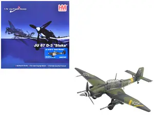 Hobby Master HA0120 - Junkers Ju 87G-2 Stuka Aircraft "WNr. 494193 Tank Buster Stab. SG 2 Slovakia" (1944) German Luftwaffe "Air Power Series" 1/72 Diecast Model by Hobby Master