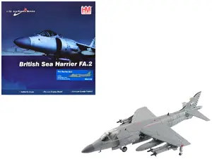 Hobby Master HA4108 - British Aerospace Sea Harrier FA.2 Aircraft with Sea Eagle Missiles "ZH796" (2018) British Royal Navy "Air Power Series" 1/72 Diecast Model by Hobby Master