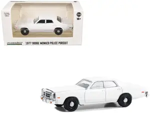 Greenlight GL43013 - 1977-78 Dodge Monaco Police Pursuit White "Hot Pursuit - Hobby Exclusive" Series 1/64 Diecast Model Car by Greenlight