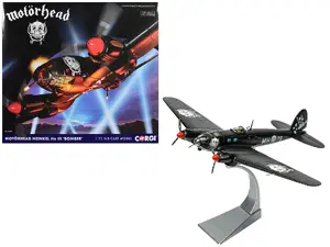 Corgi CC33719 - Heinkel He III Bomber Aircraft "Motorhead" Black with Graphicss 1/72 Diecast Model by Corgi
